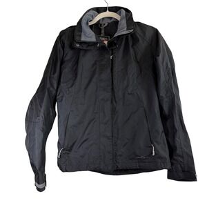 Eddie Bauer Weatheredge Women's Black Waterproof‎ Breathable Rain Jacket XS
